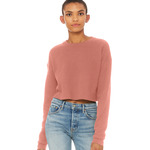 Women's cropped crew fleece